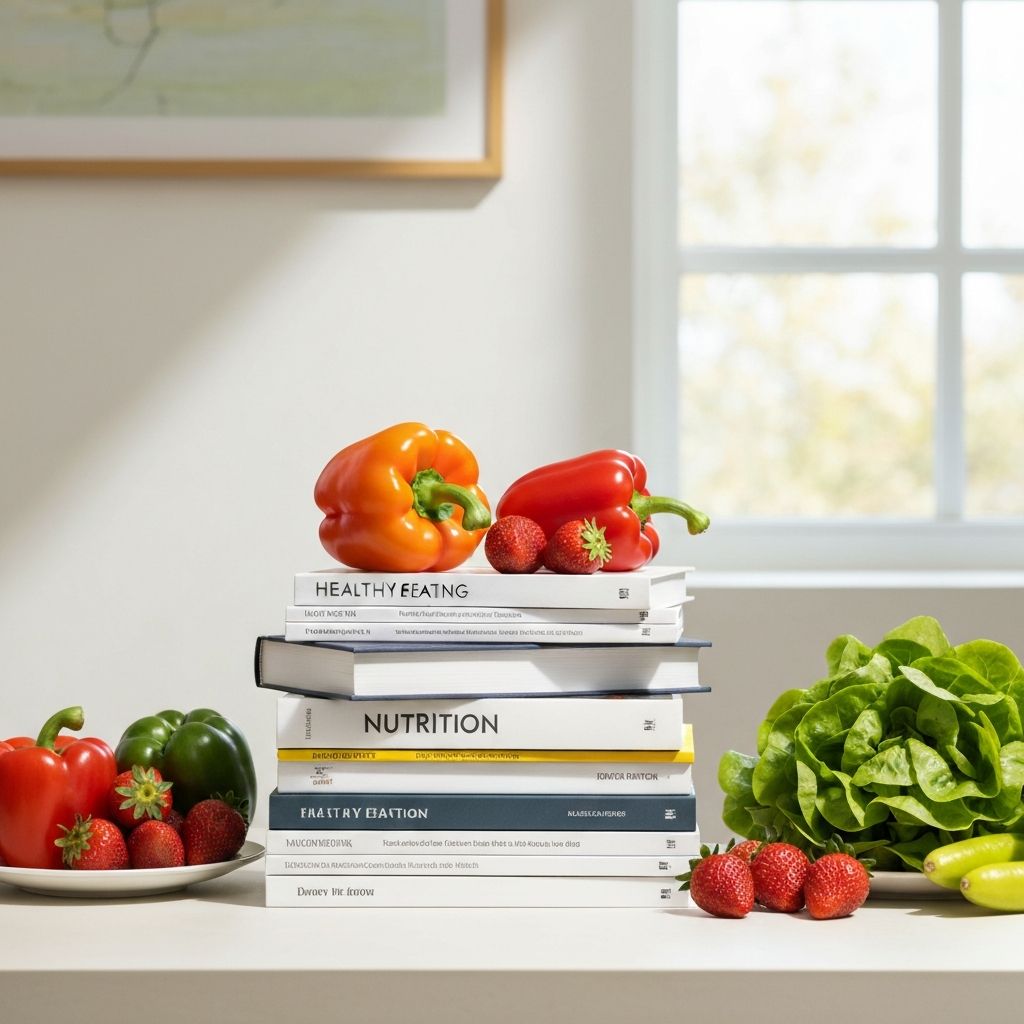 Books and healthy food